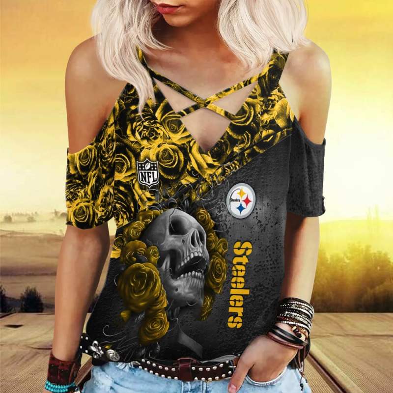 Pittsburgh Steelers Miss Hollow Out Blouse Shirt