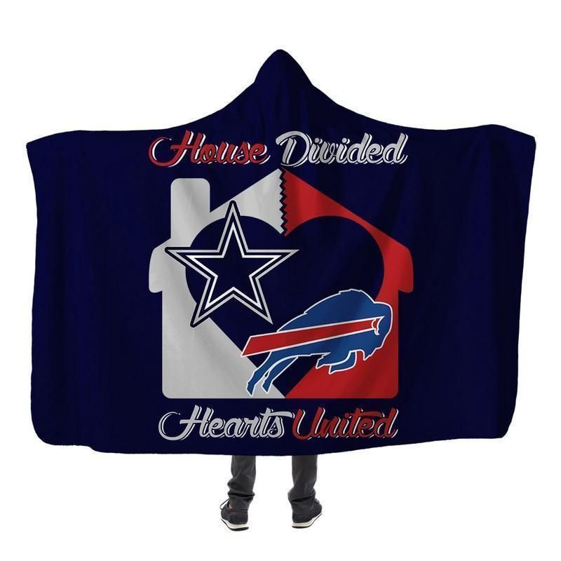 Buffalo Bills and Dallas Cowboys Limited Edition Hooded Blanket