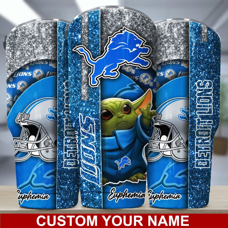 Detroit Lions Personalized Tumbler