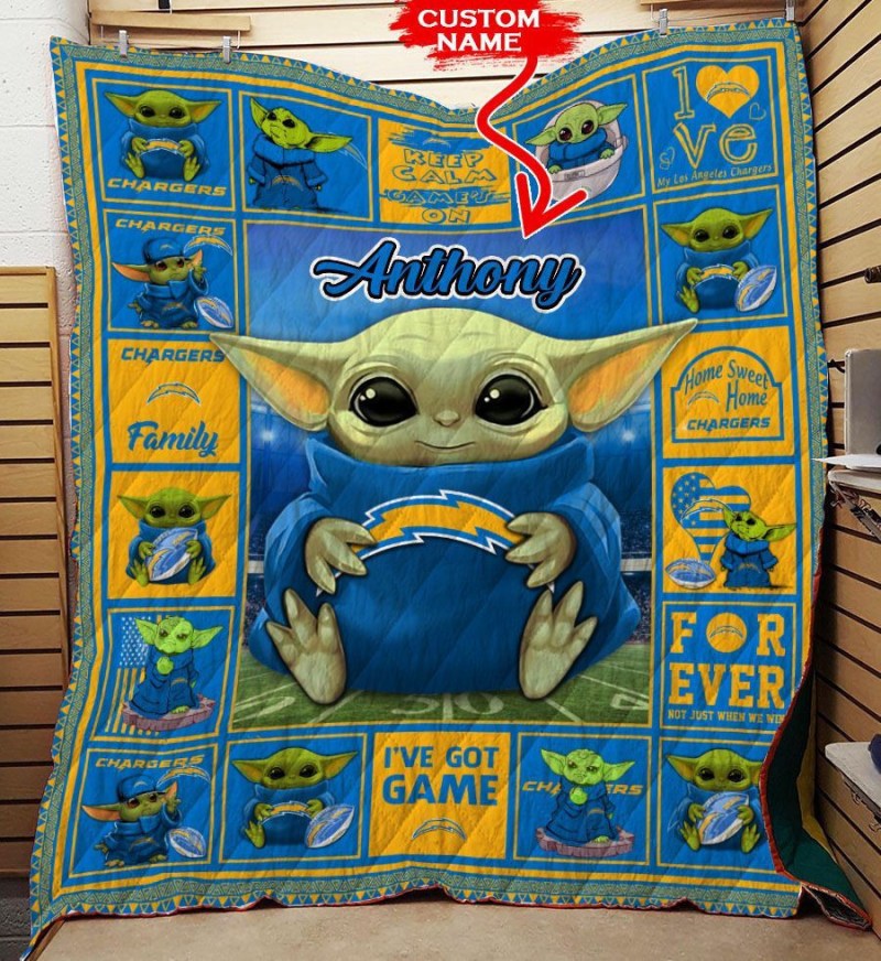 Personalized Chargers Quilt