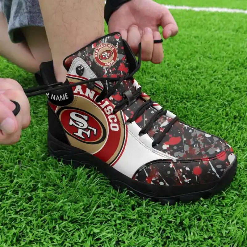 San Francisco 49ers Personalized Hiking Shoes