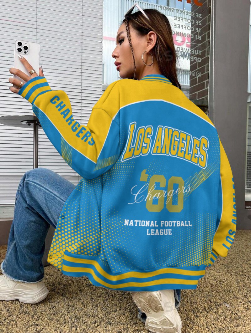 Los Angeles Chargers Varsity Jacket - Back View