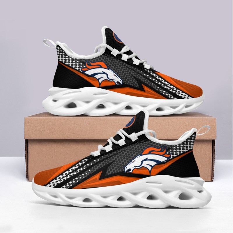 Denver Broncos Yezy Running Sneakers BB82 Top View