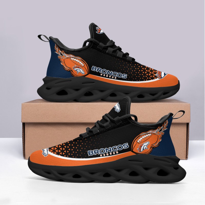 Denver Broncos Yezy Running Sneakers Side View