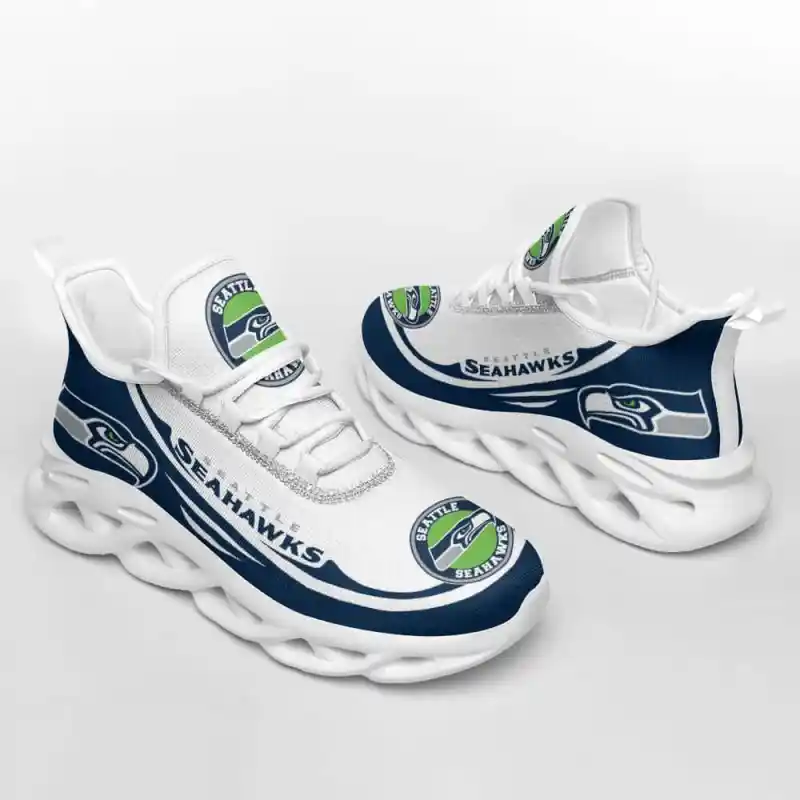 Seattle Seahawks Yezy Running Sneakers Front View
