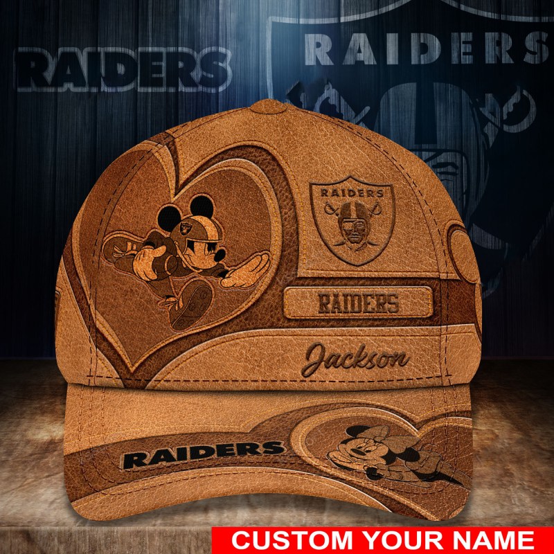 Las Vegas Raiders Personalized Classic Cap Side View