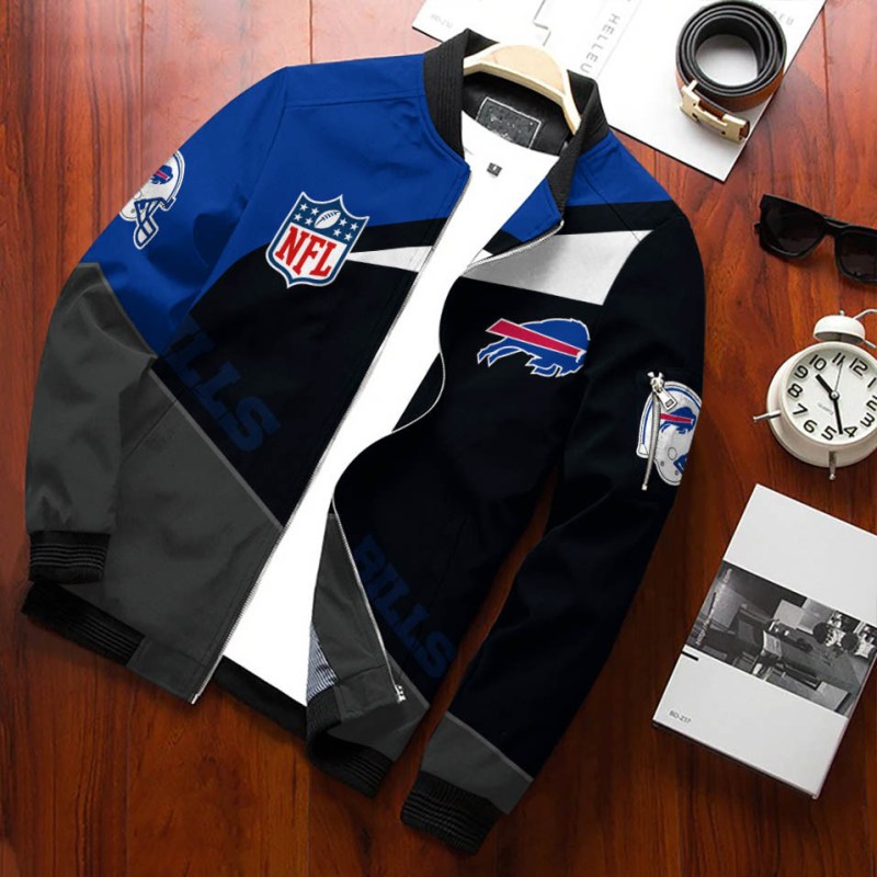 Buffalo Bills Personalized Bomber Jacket Back