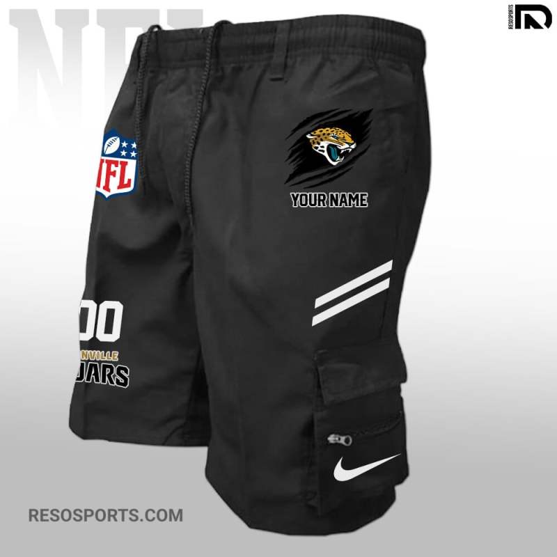 Jacksonville Jaguars Personalized Multi-Pockets Man Shorts