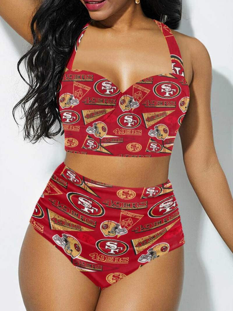 San Francisco 49ers Sexy Print Bikini Swimsuit
