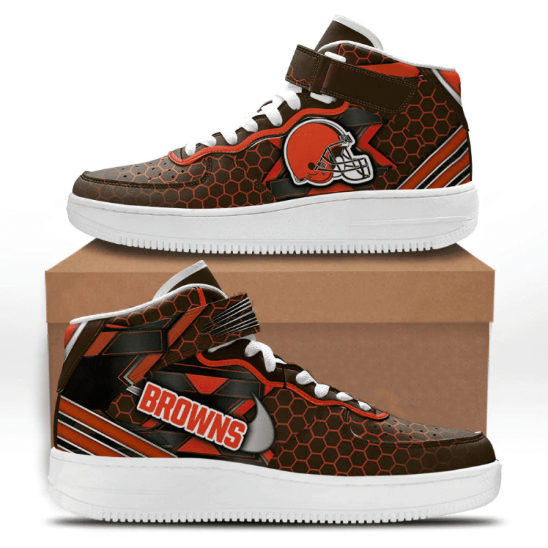 Cleveland Browns High AF1 Sneakers