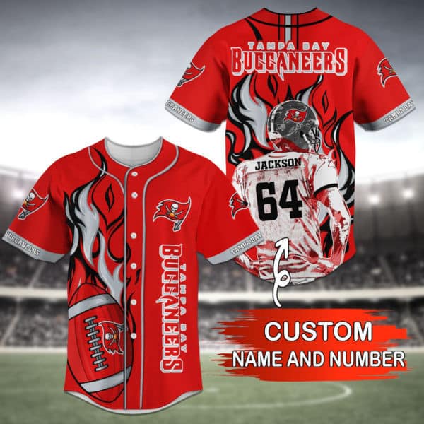 Tampa Bay Buccaneers Personalized Baseball Jersey