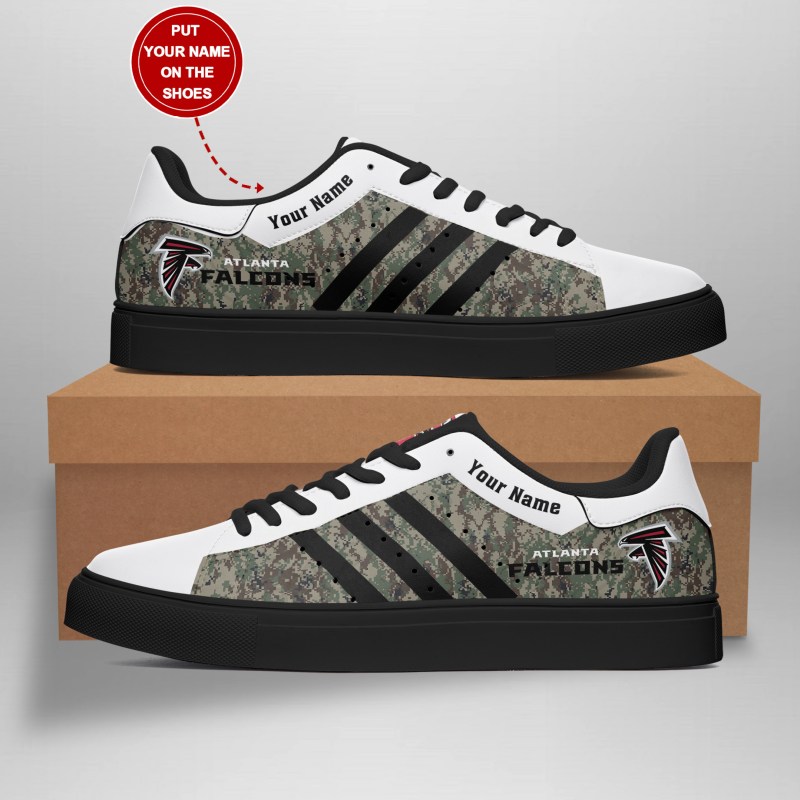 Atlanta Falcons Custom Sneakers Side View