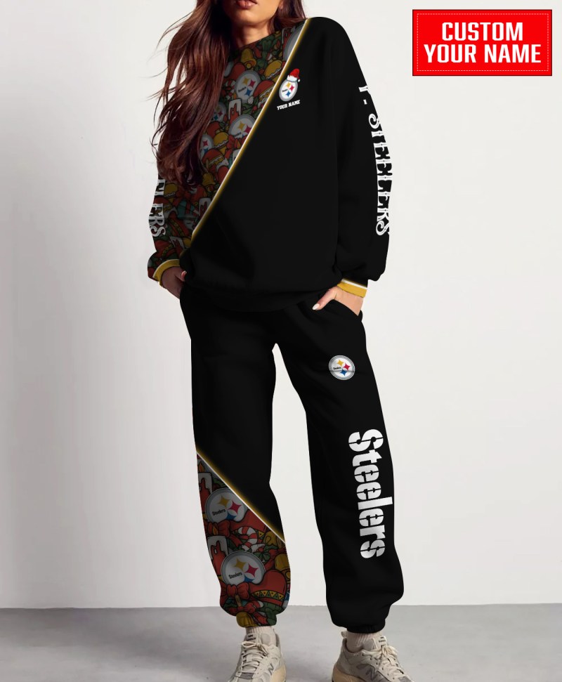 Pittsburgh Steelers Christmas Pattern Sweatshirt and Sweatpants