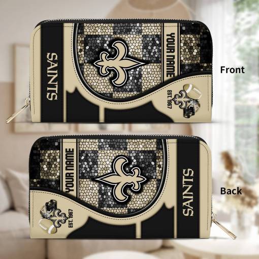 New Orleans Saints Wallet with Stylish Design