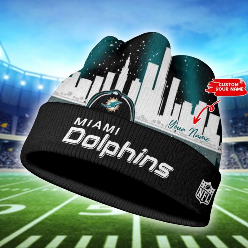 Las Vegas Raiders Personalized Wool Beanie Side View