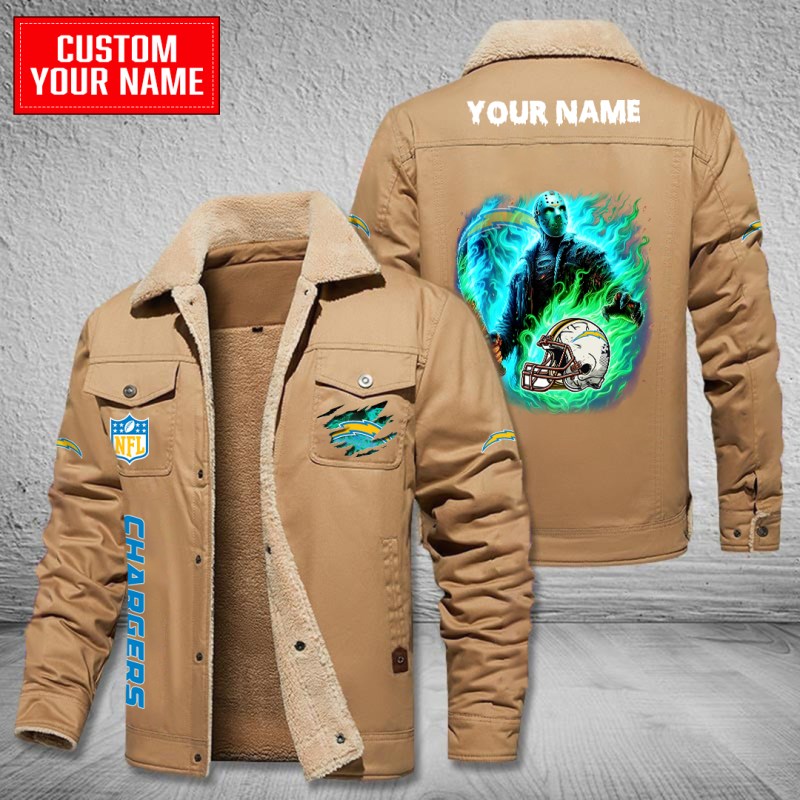 Los Angeles Chargers Jacket Coffee