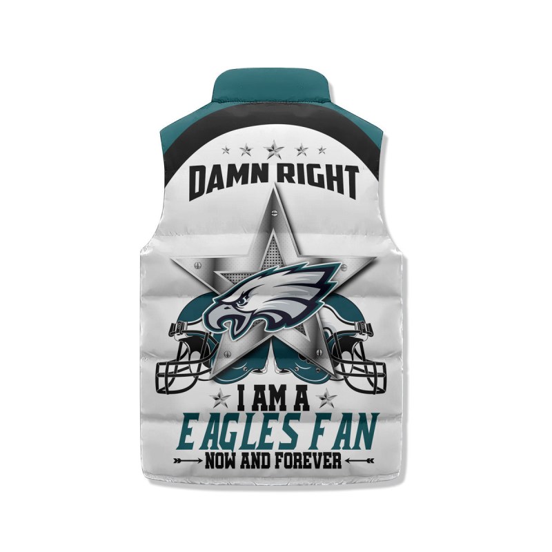 Philadelphia Eagles Premium Sleeveless Puffer Jacket