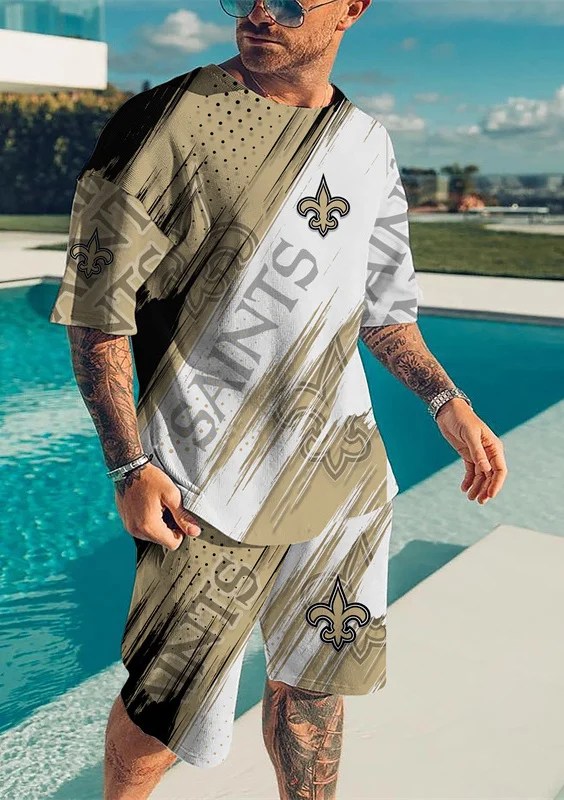 New Orleans Saints T-shirt and Shorts