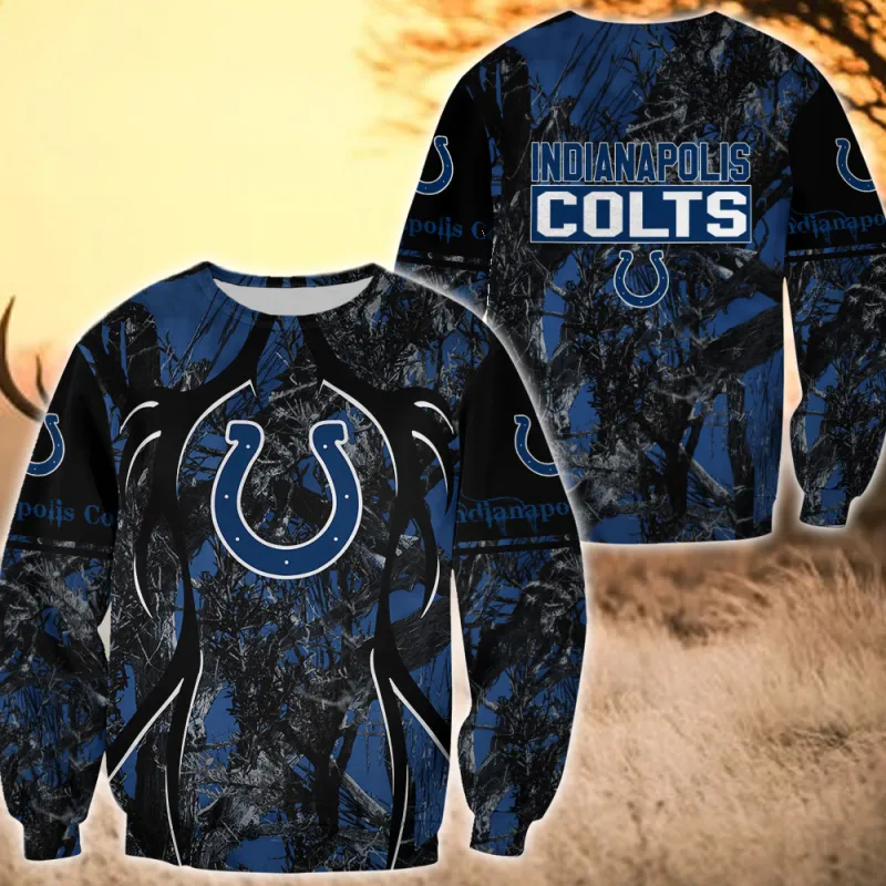 Indianapolis Colts Ugly Christmas Sweater Back View