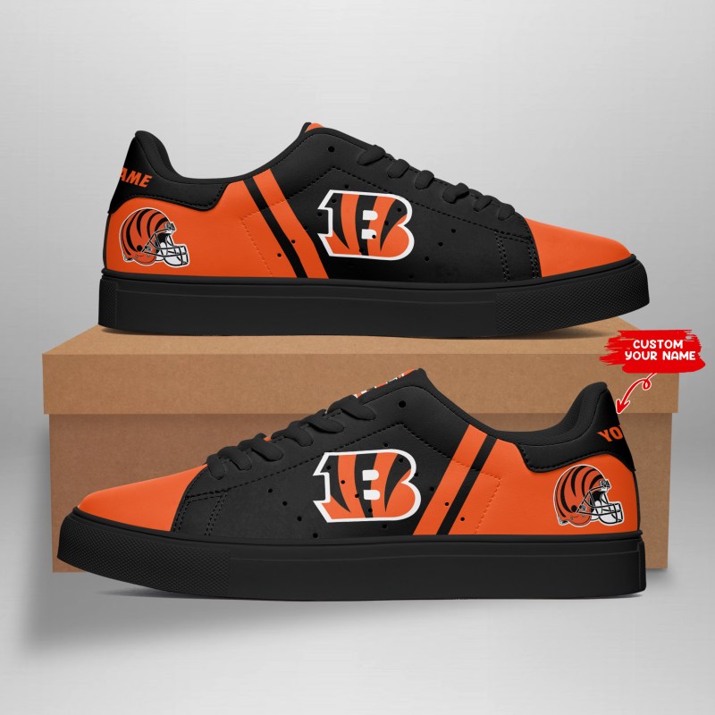 Cincinnati Bengals Custom Sneakers Side View