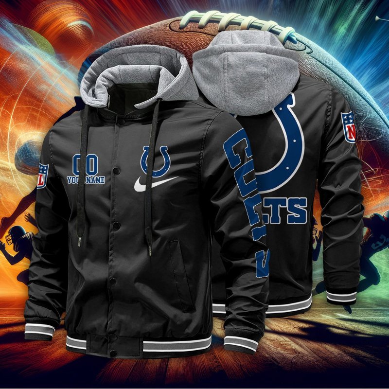 Indianapolis Colts Baseball Jacket Detail