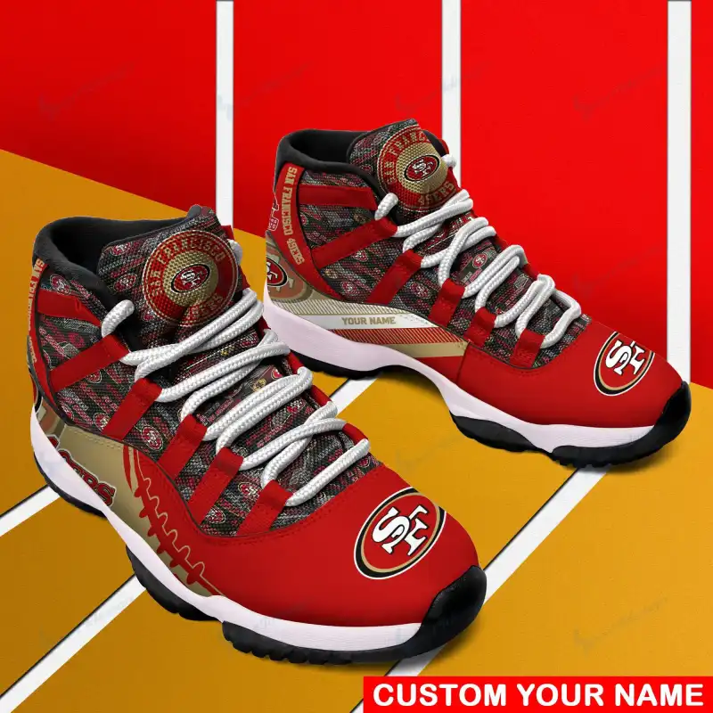 San Francisco 49ers Personalized AJD11 Sneakers