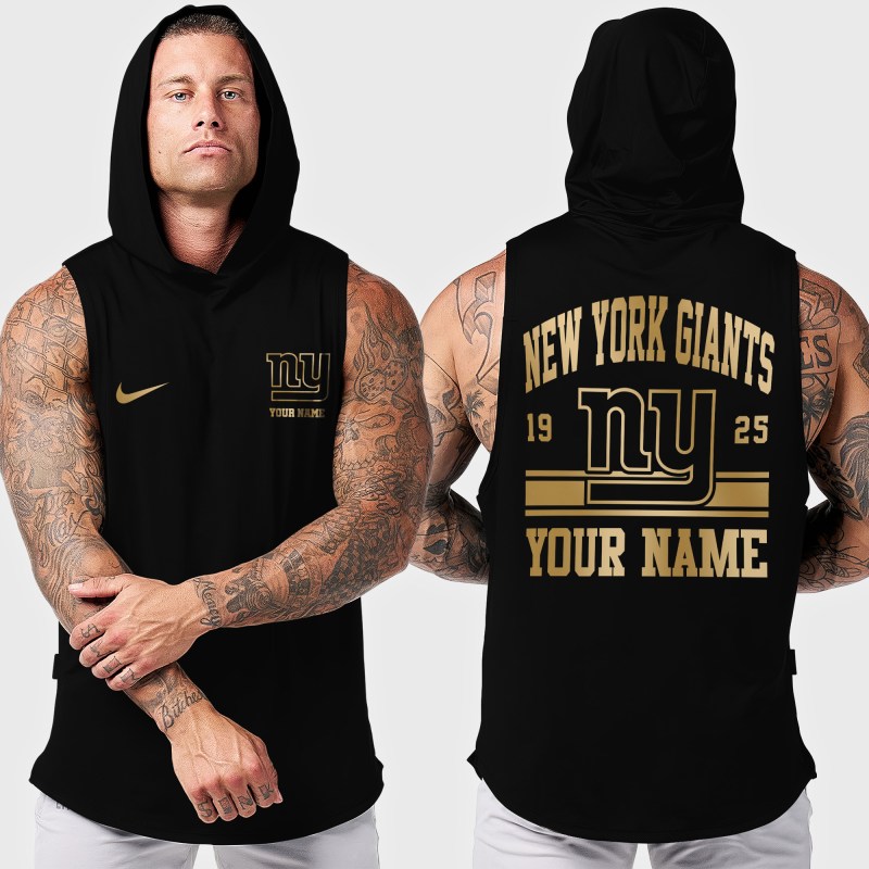New York Giants Men's Workout Hooded Tank Top