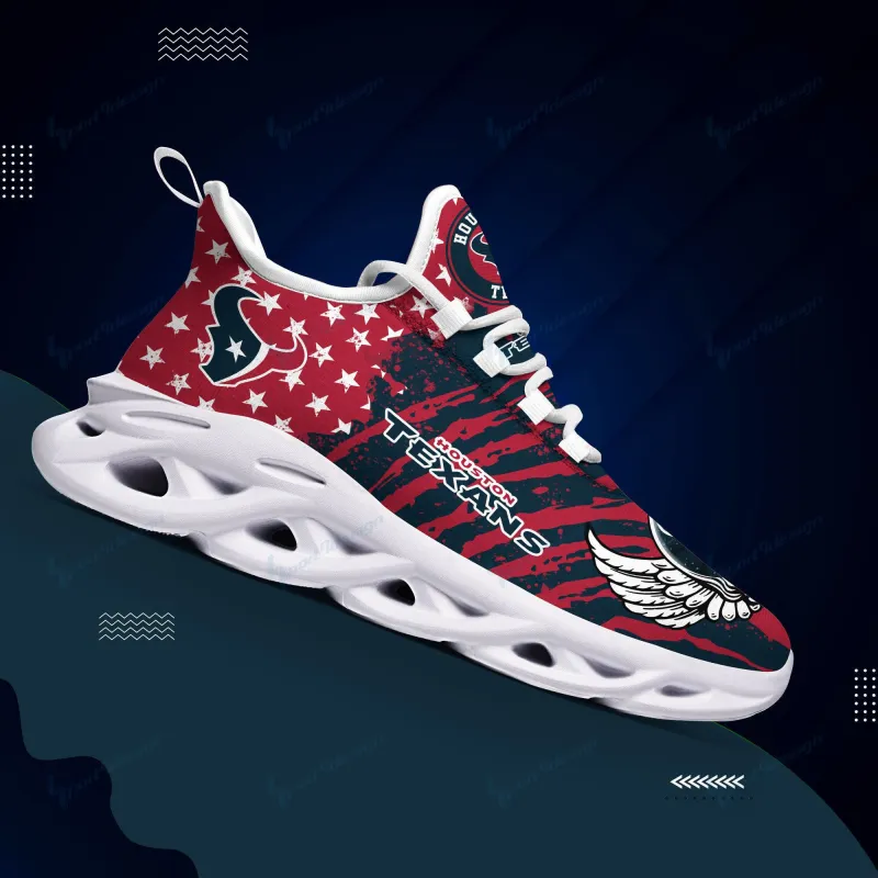 Houston Texans Yezy Running Sneakers Side View