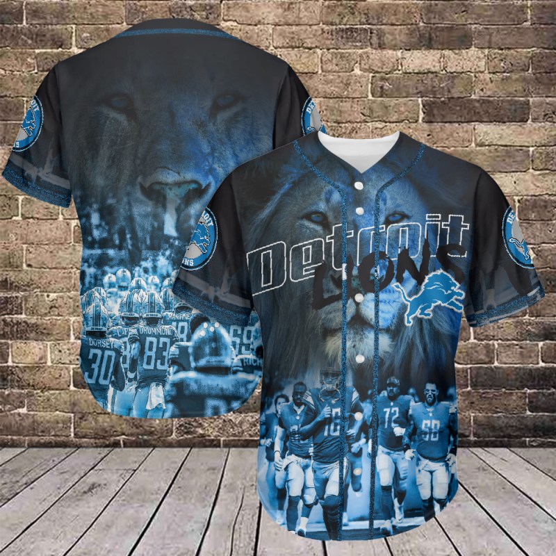 Detroit Lions Baseball Jersey