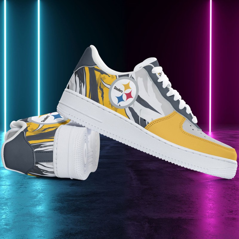 Pittsburgh Steelers AF1 Shoes - Side View