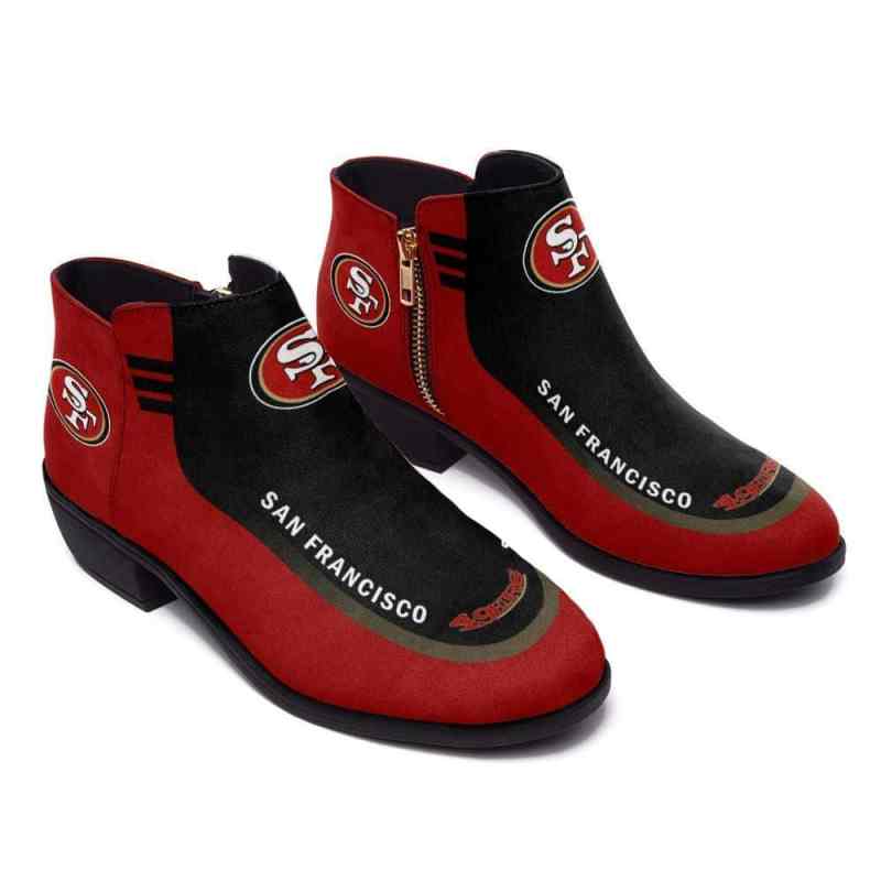 San Francisco 49ers Fashion Zipper Boots
