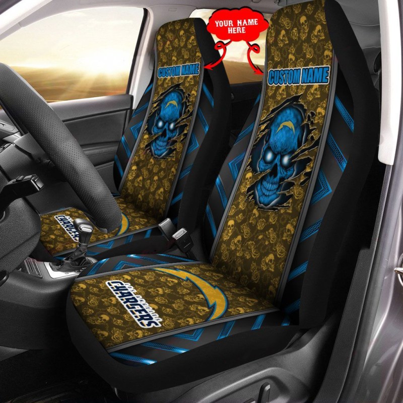 Los Angeles Chargers Personalized Car Seat Covers