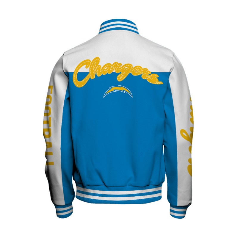 Los Angeles Chargers Varsity Jacket Back
