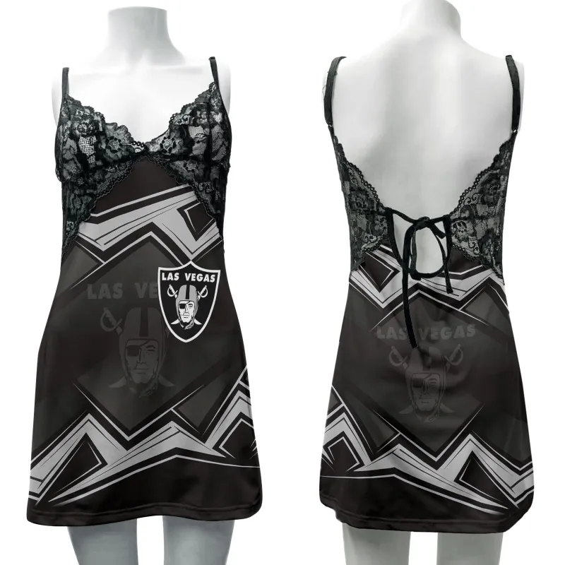 Las Vegas Raiders Slip Dress