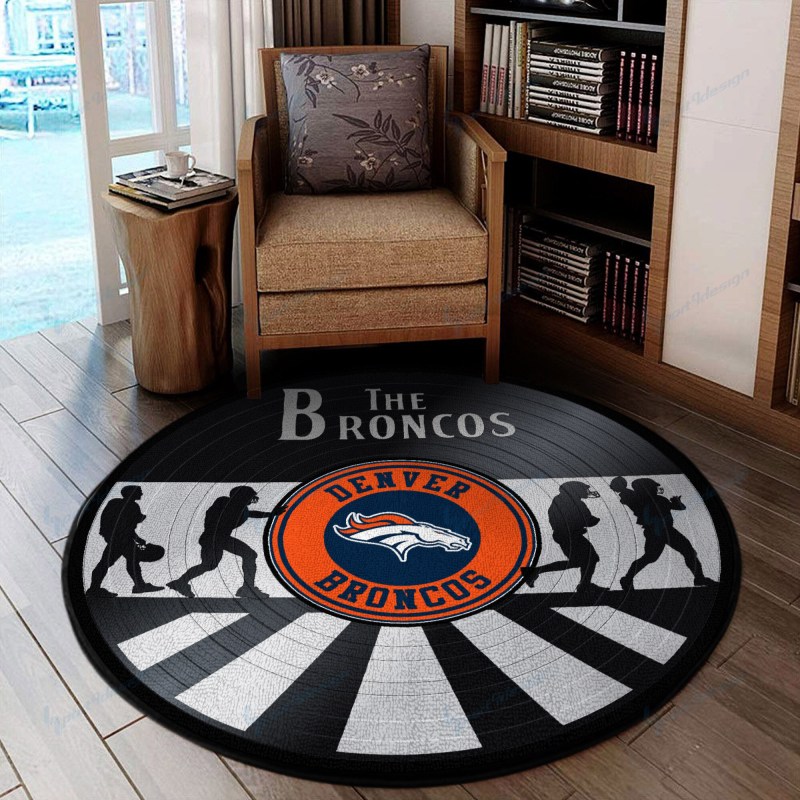 Denver Broncos Round Rug 93