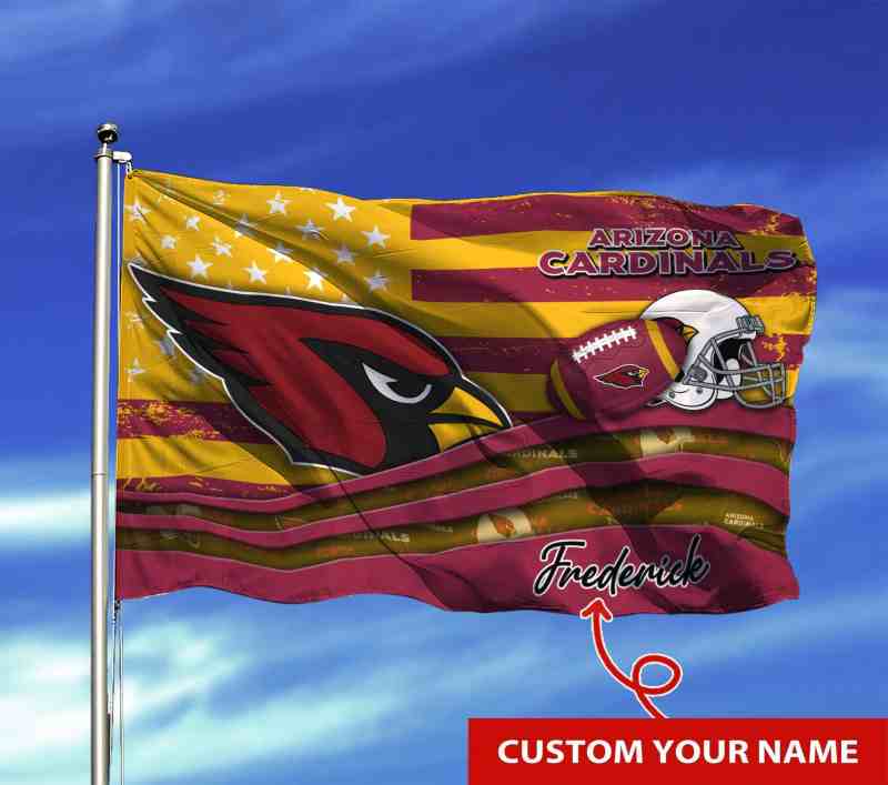 Arizona Cardinals Personalized Flag