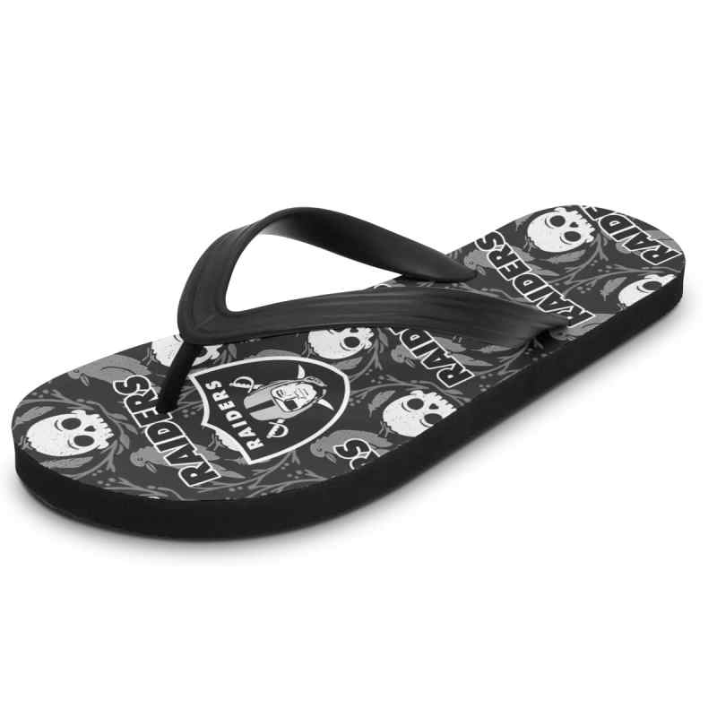 Las Vegas Raiders Flip Flops