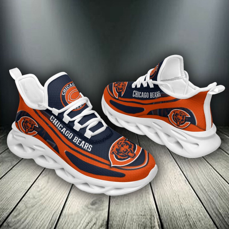 Chicago Bears Yezy Running Sneakers Top View