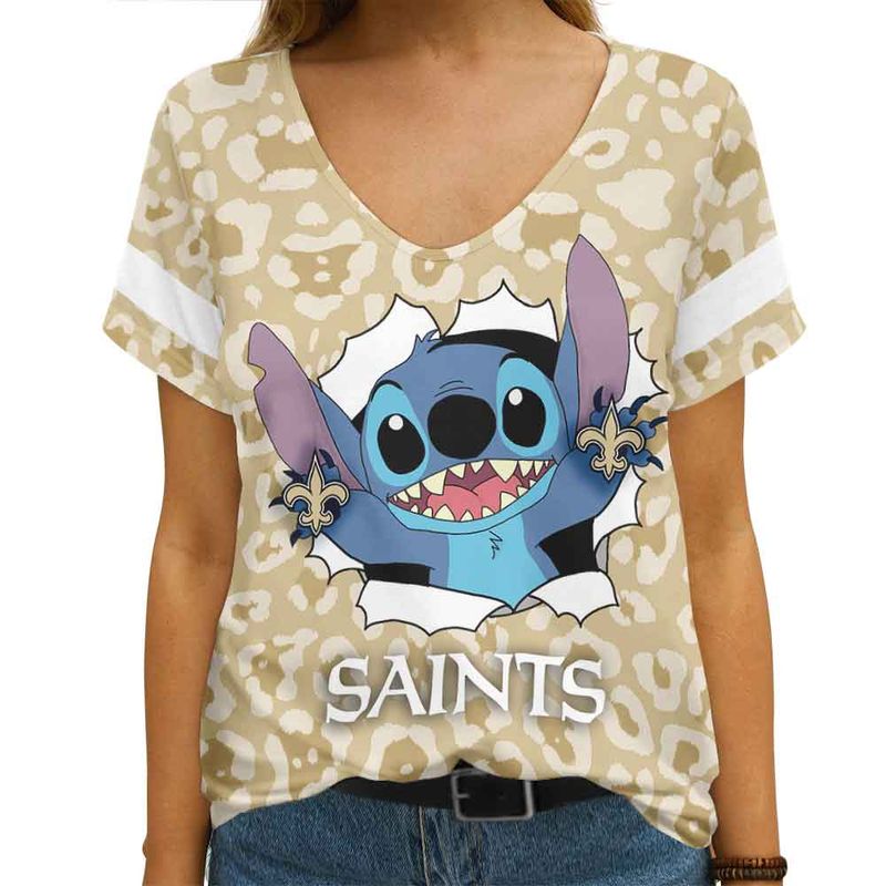 New Orleans Saints V-neck T-shirt
