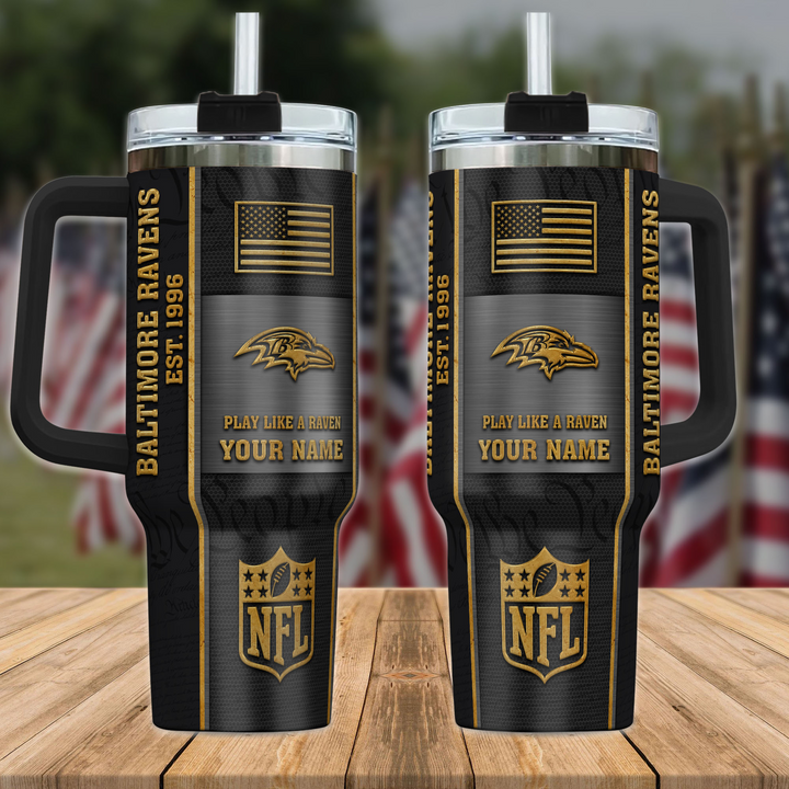 Baltimore Ravens Custom Tumbler