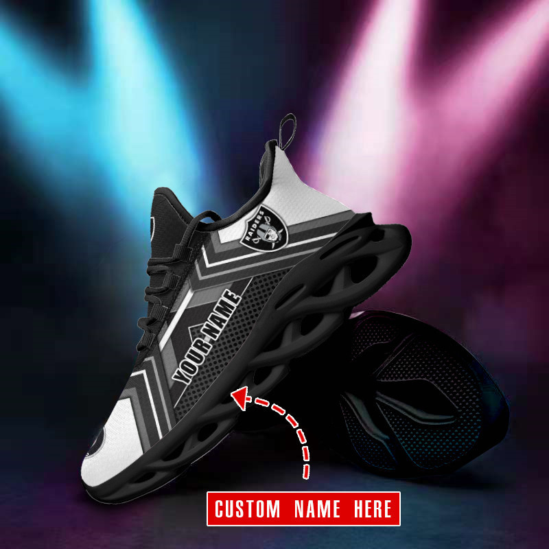 Comfortable Yezy Sneakers for Las Vegas Raiders Fans