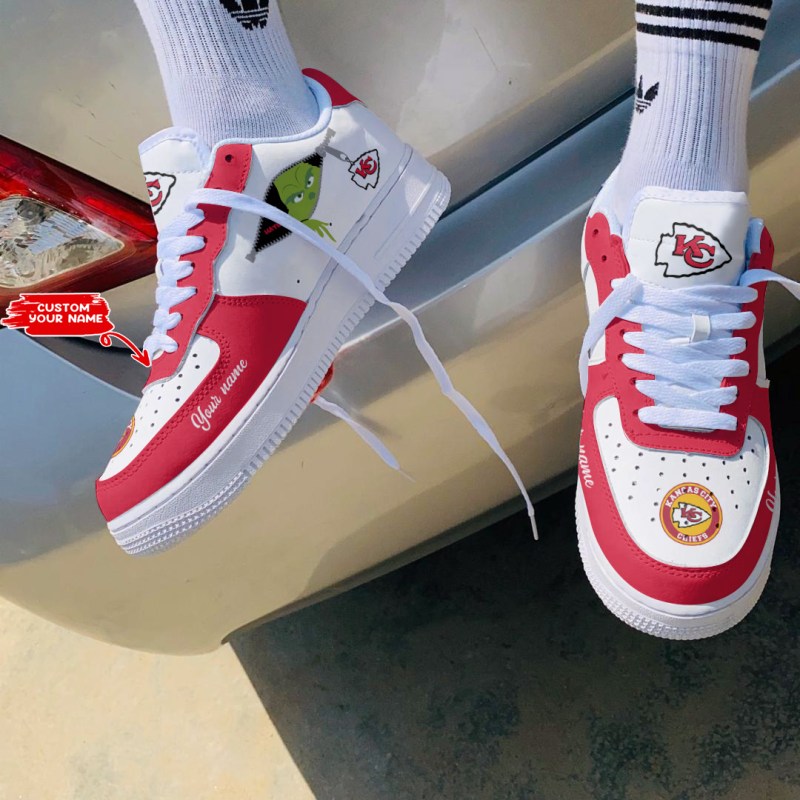 Kansas City Chiefs Personalized AF1 Shoes