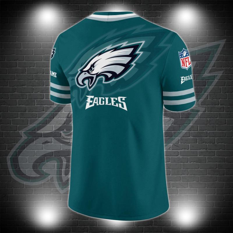V-neck Football Jersey for Eagles Fans