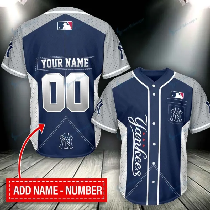 Personalized New York Yankees Baseball Jersey