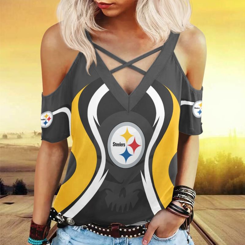 Pittsburgh Steelers Miss Hollow Out Blouse Shirt