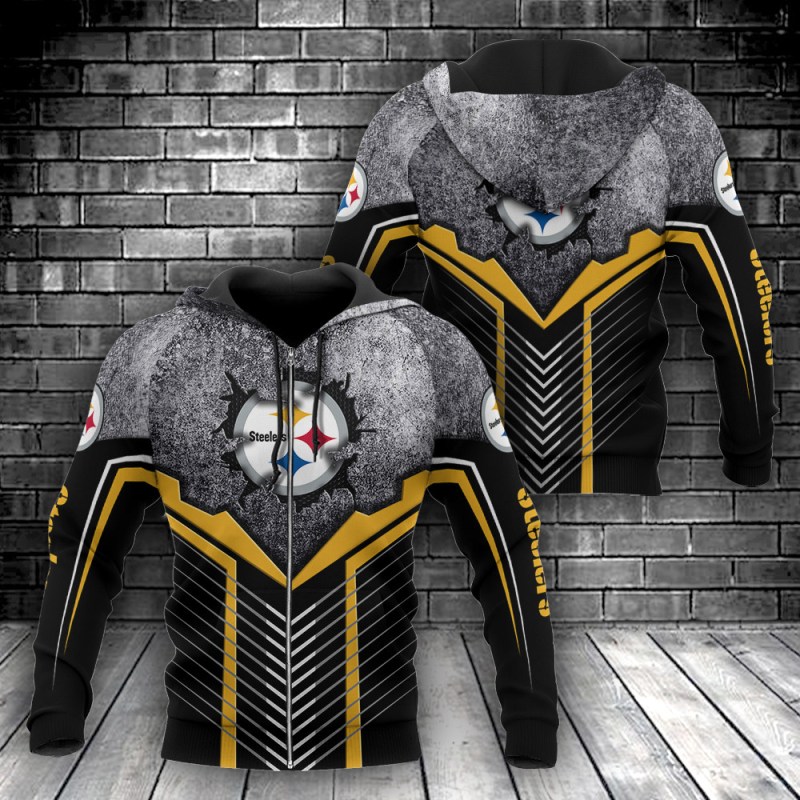 Pittsburgh Steelers Hoodie on Model
