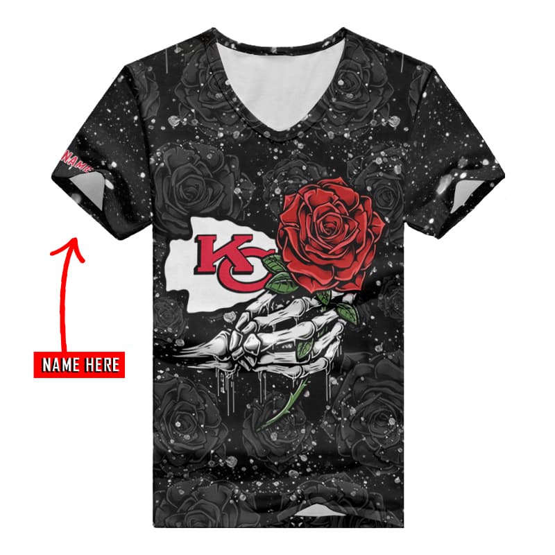 Kansas City Chiefs V-neck T-shirt Women