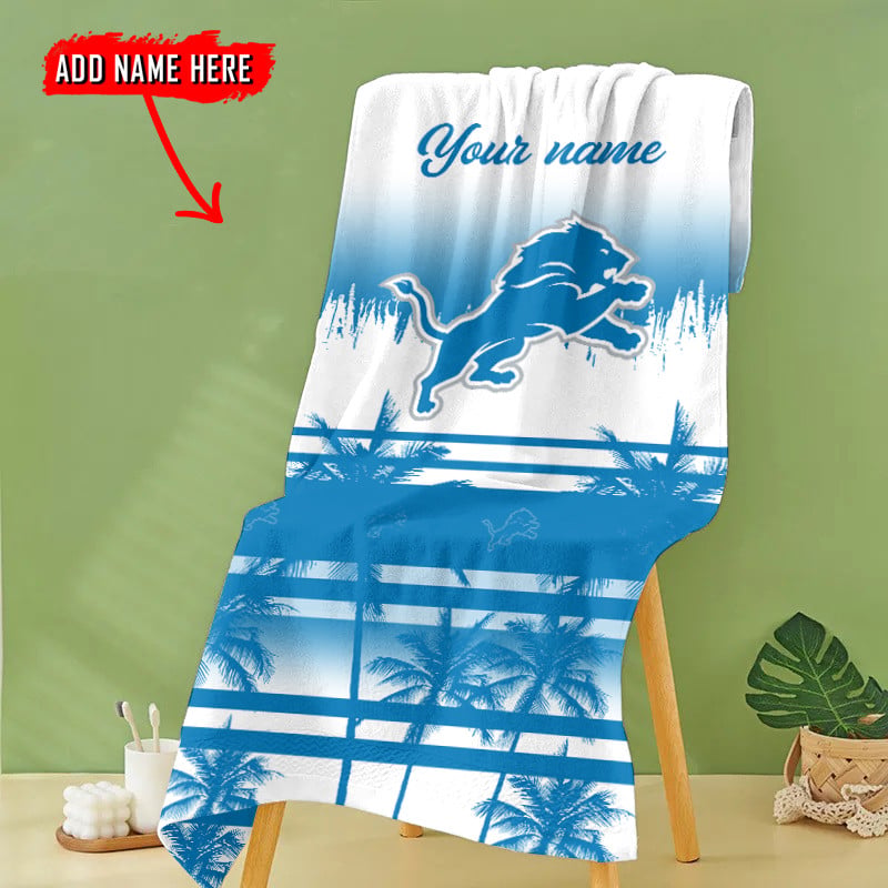 Detroit Lions Beach Towel 2