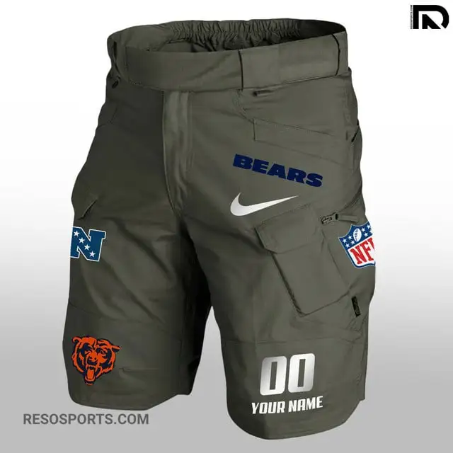 Chicago Bears Front Pockets Shorts Second View
