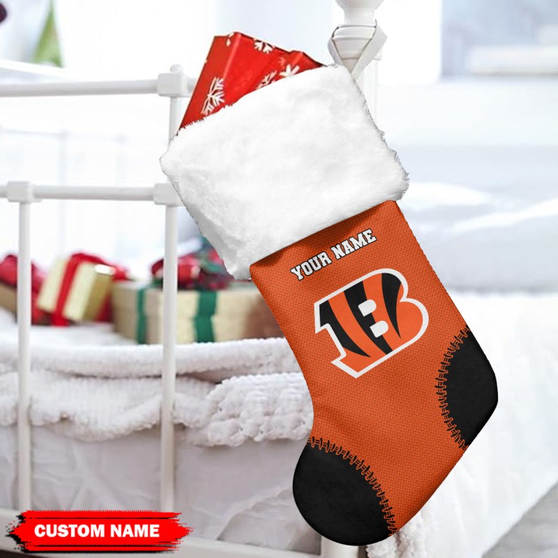 Cincinnati Bengals Christmas Socks Mockup